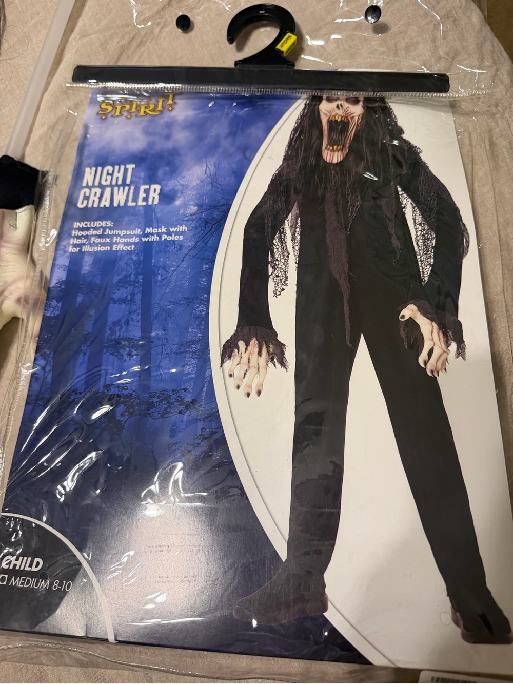 Spirit Halloween Night Crawler Kids Costume